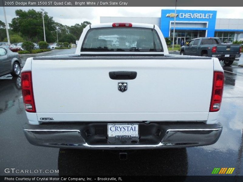 Bright White / Dark Slate Gray 2005 Dodge Ram 1500 ST Quad Cab