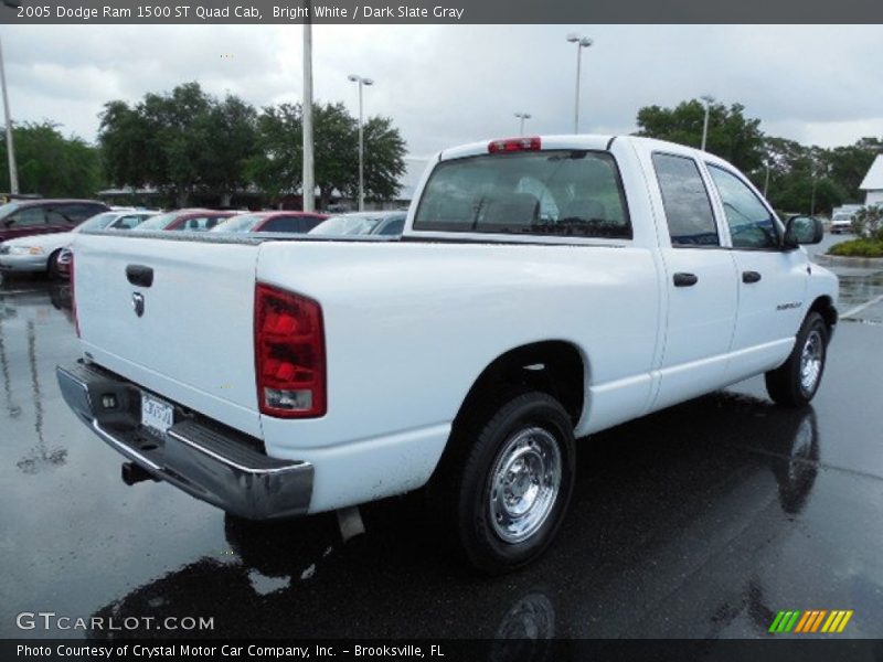 Bright White / Dark Slate Gray 2005 Dodge Ram 1500 ST Quad Cab