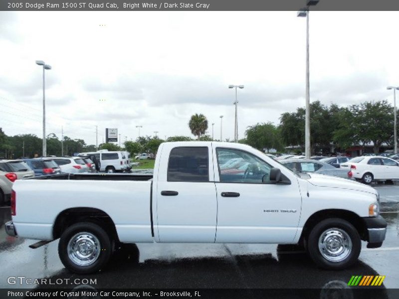 Bright White / Dark Slate Gray 2005 Dodge Ram 1500 ST Quad Cab