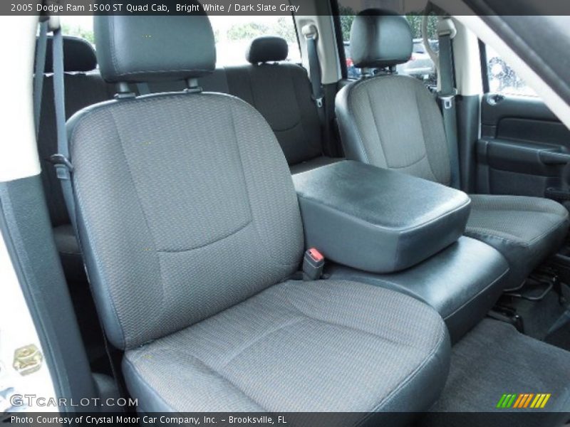 Bright White / Dark Slate Gray 2005 Dodge Ram 1500 ST Quad Cab