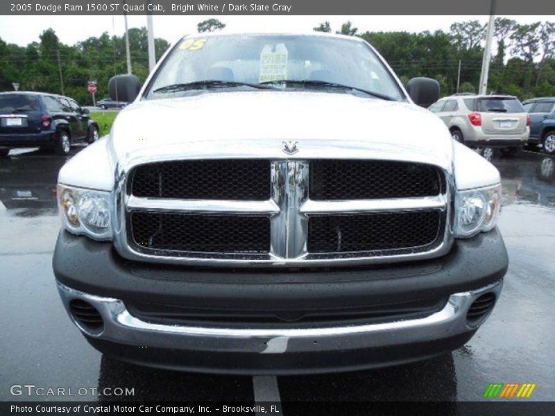 Bright White / Dark Slate Gray 2005 Dodge Ram 1500 ST Quad Cab