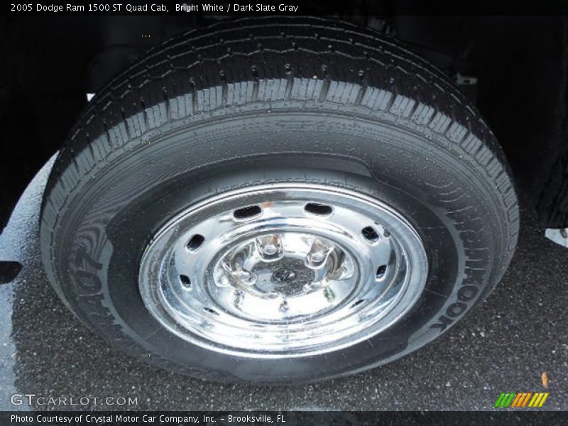 Bright White / Dark Slate Gray 2005 Dodge Ram 1500 ST Quad Cab