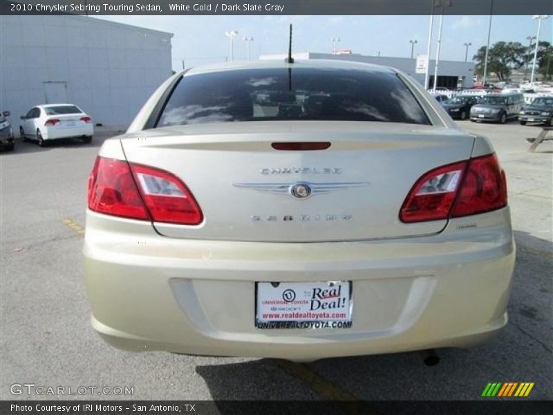 White Gold / Dark Slate Gray 2010 Chrysler Sebring Touring Sedan