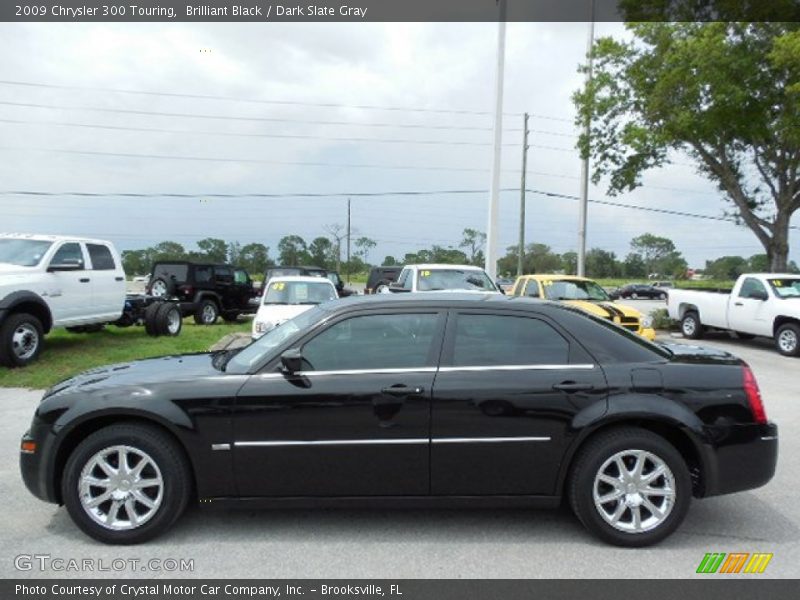 Brilliant Black / Dark Slate Gray 2009 Chrysler 300 Touring