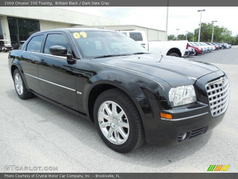 Brilliant Black / Dark Slate Gray 2009 Chrysler 300 Touring