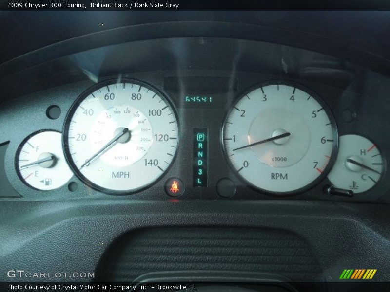 Brilliant Black / Dark Slate Gray 2009 Chrysler 300 Touring