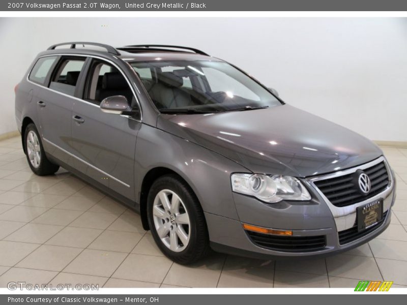 United Grey Metallic / Black 2007 Volkswagen Passat 2.0T Wagon