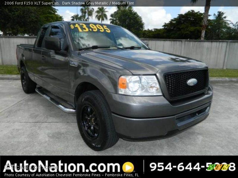 Dark Shadow Grey Metallic / Medium Flint 2006 Ford F150 XLT SuperCab
