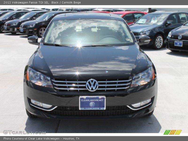 Black / Cornsilk Beige 2013 Volkswagen Passat TDI SEL