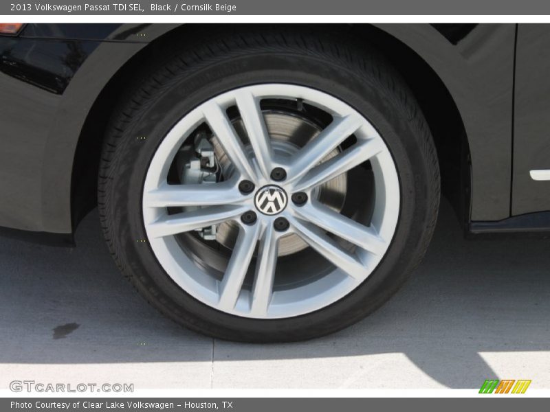 Black / Cornsilk Beige 2013 Volkswagen Passat TDI SEL