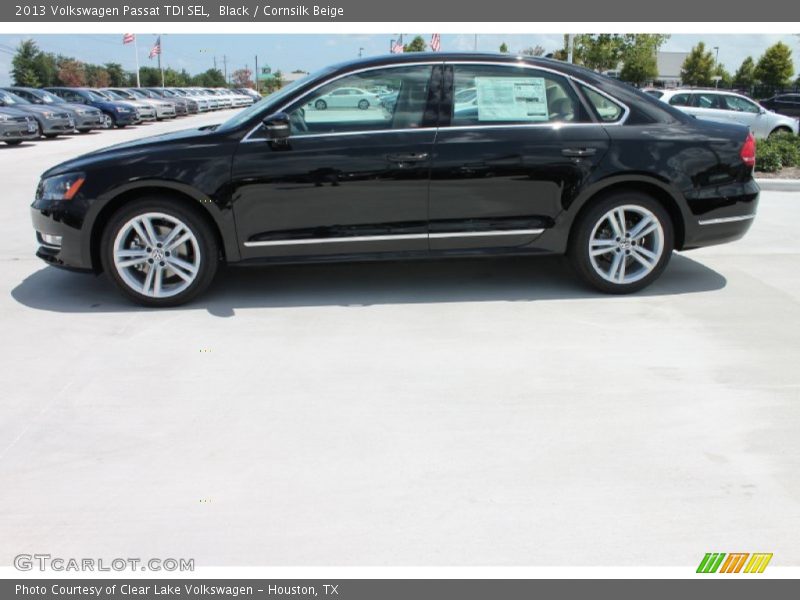 Black / Cornsilk Beige 2013 Volkswagen Passat TDI SEL