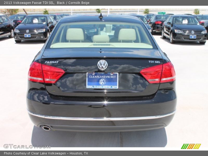 Black / Cornsilk Beige 2013 Volkswagen Passat TDI SEL