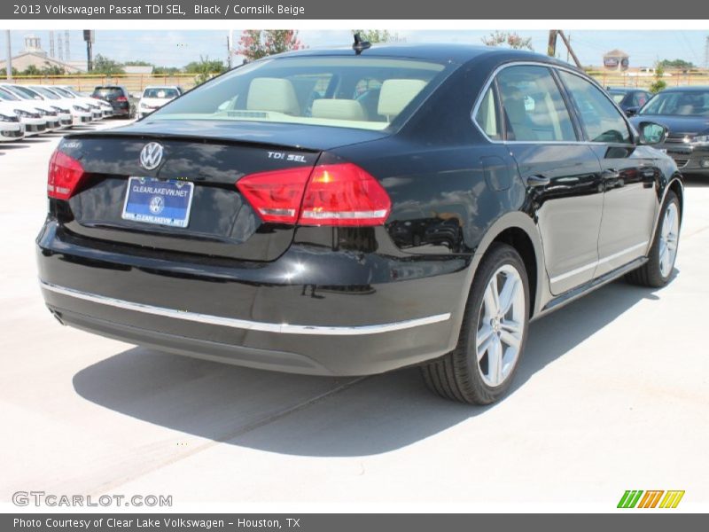 Black / Cornsilk Beige 2013 Volkswagen Passat TDI SEL