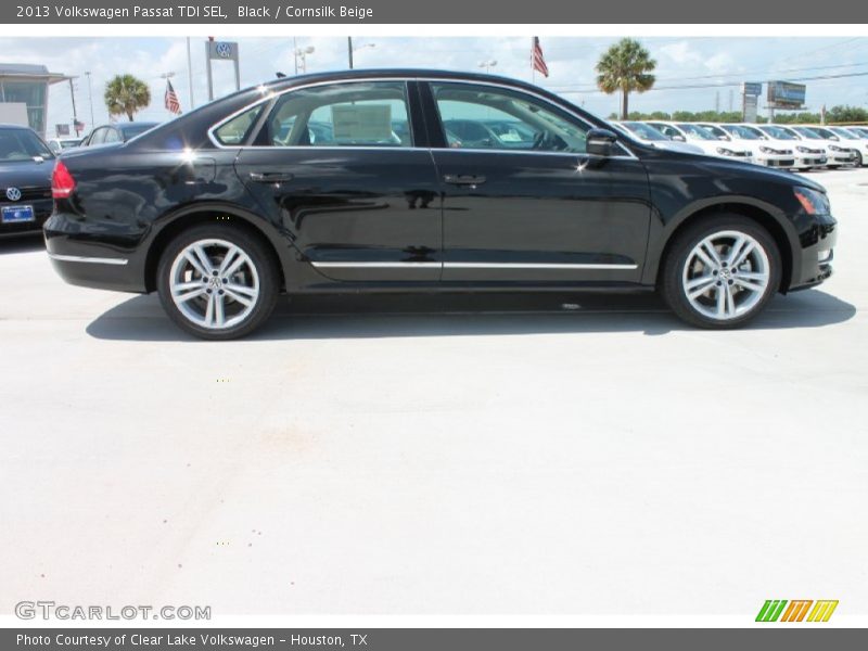 Black / Cornsilk Beige 2013 Volkswagen Passat TDI SEL