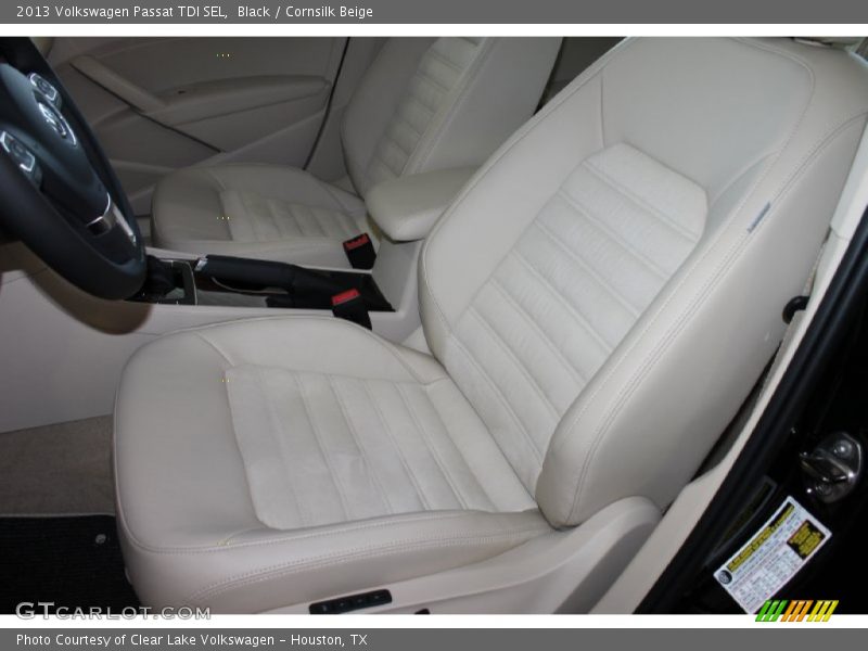 Black / Cornsilk Beige 2013 Volkswagen Passat TDI SEL