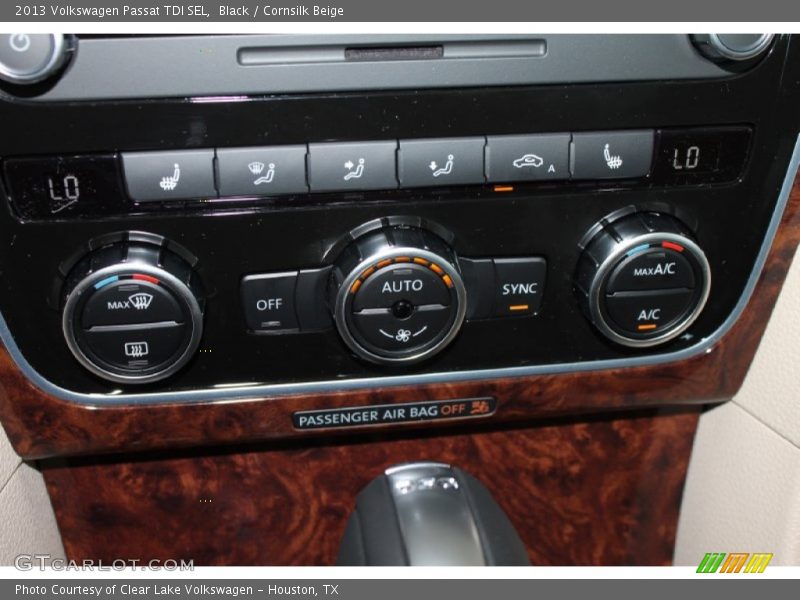 Black / Cornsilk Beige 2013 Volkswagen Passat TDI SEL