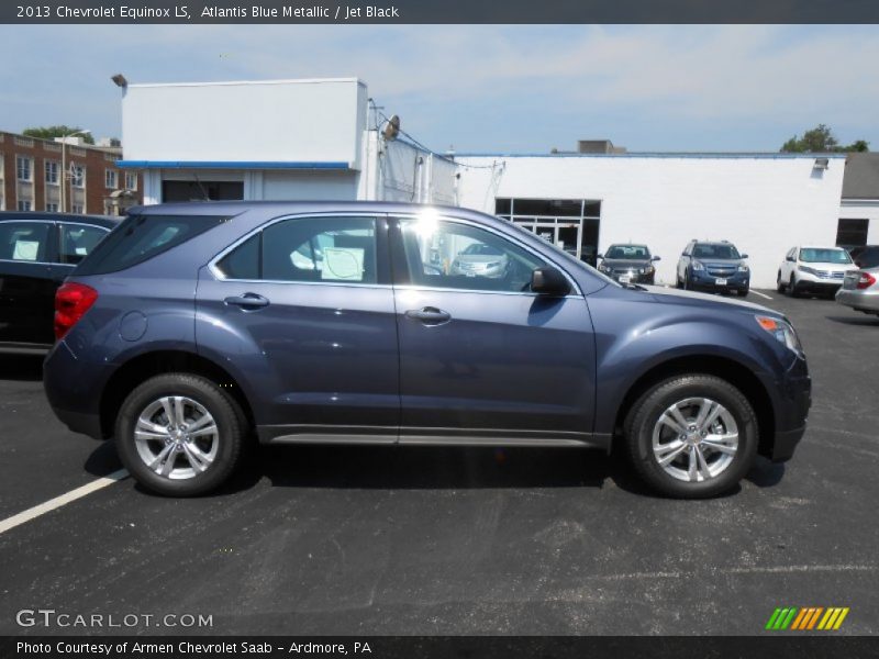 Atlantis Blue Metallic / Jet Black 2013 Chevrolet Equinox LS