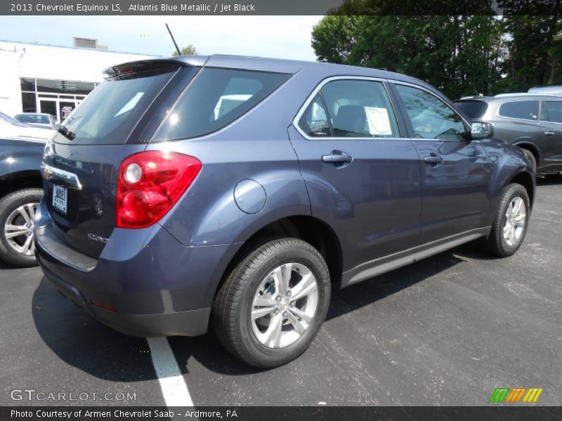 Atlantis Blue Metallic / Jet Black 2013 Chevrolet Equinox LS