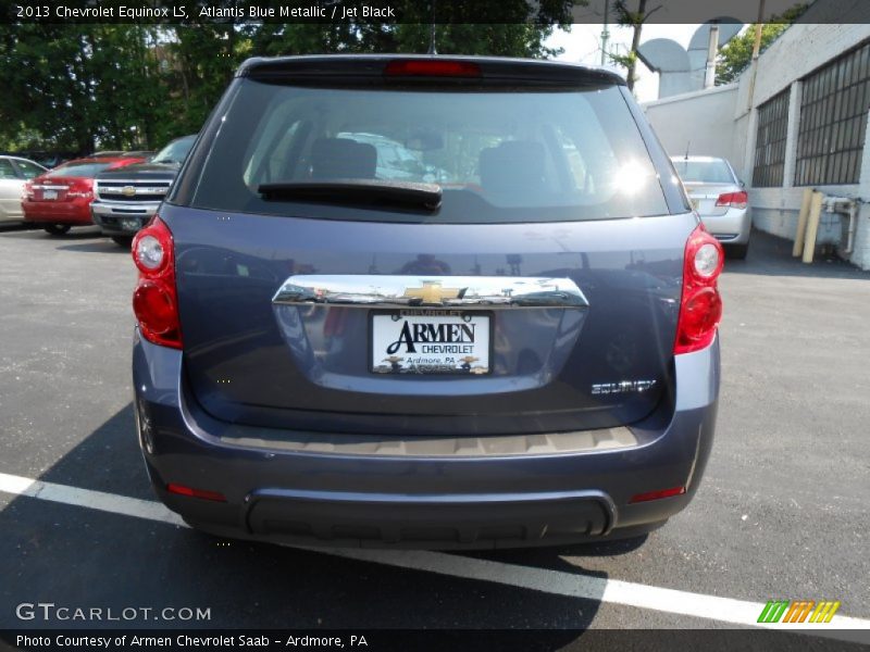 Atlantis Blue Metallic / Jet Black 2013 Chevrolet Equinox LS