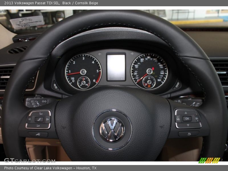 Black / Cornsilk Beige 2013 Volkswagen Passat TDI SEL