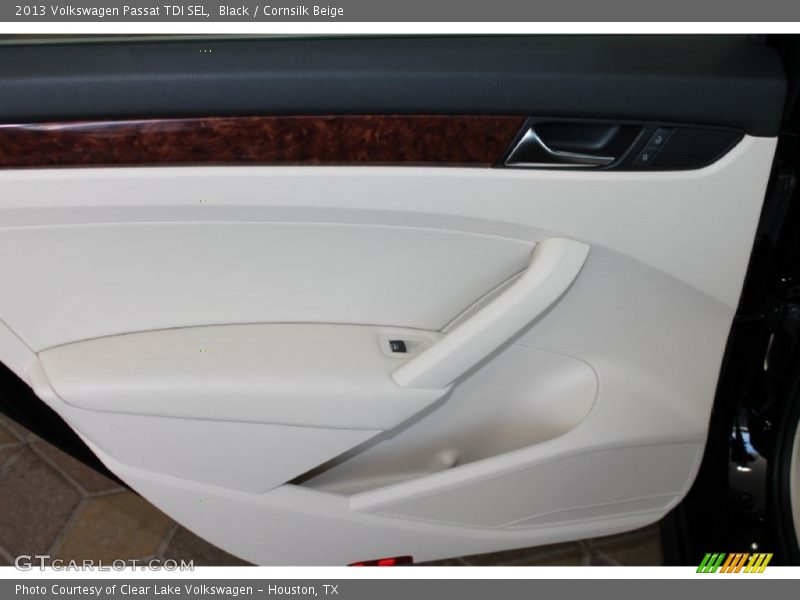 Black / Cornsilk Beige 2013 Volkswagen Passat TDI SEL