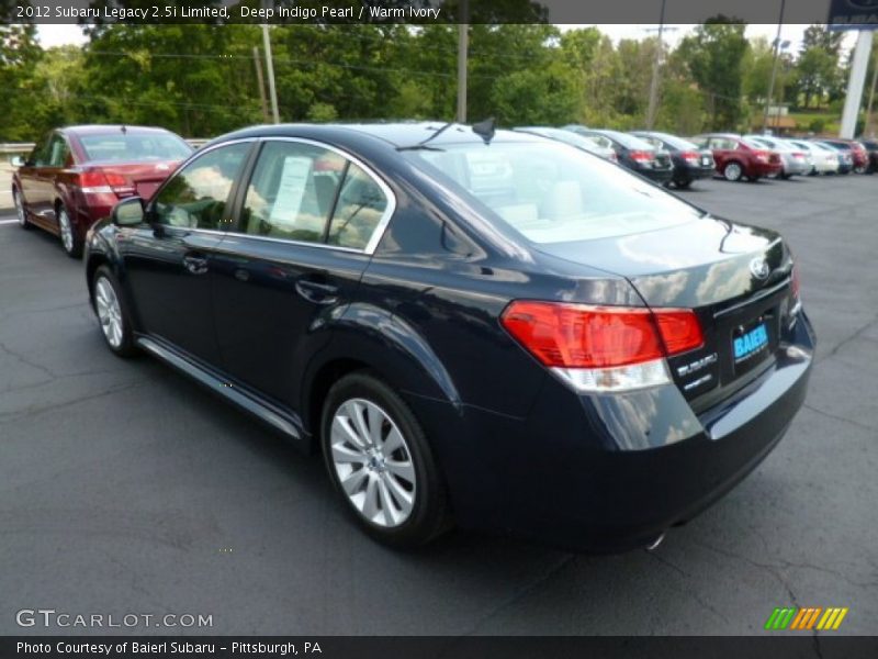 Deep Indigo Pearl / Warm Ivory 2012 Subaru Legacy 2.5i Limited