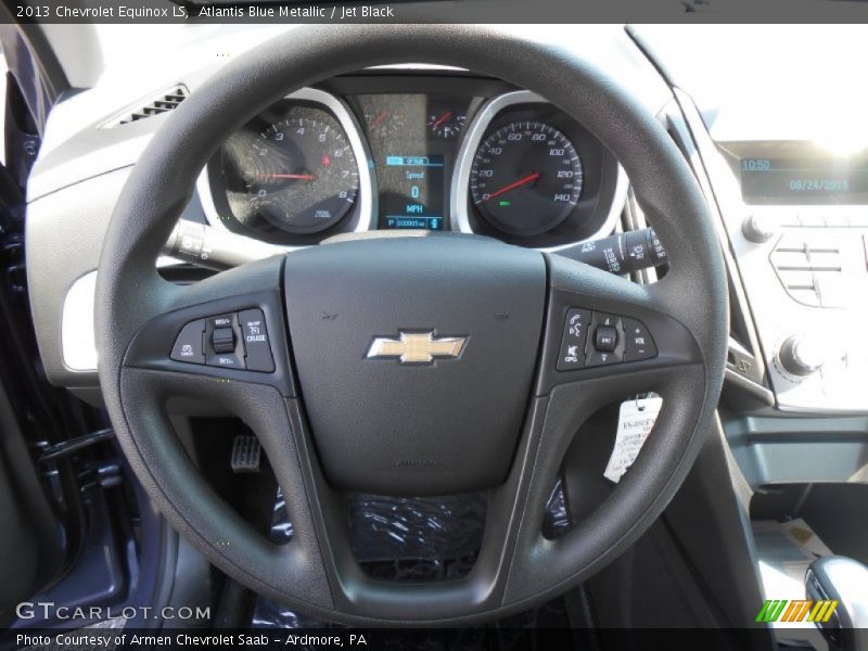 Atlantis Blue Metallic / Jet Black 2013 Chevrolet Equinox LS