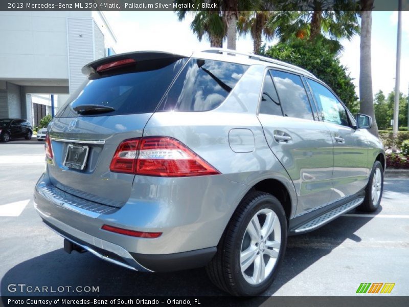 Palladium Silver Metallic / Black 2013 Mercedes-Benz ML 350 4Matic