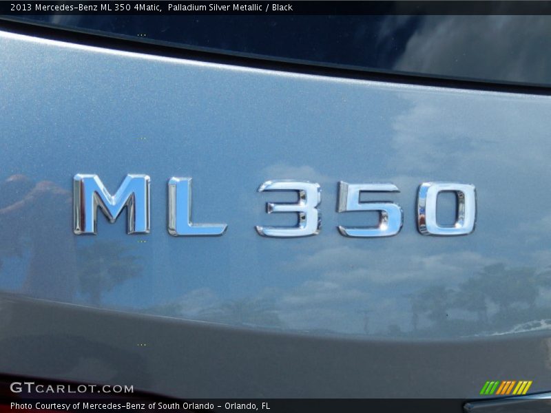 Palladium Silver Metallic / Black 2013 Mercedes-Benz ML 350 4Matic