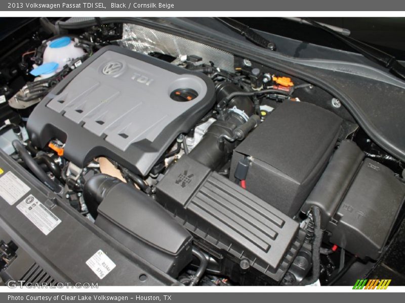 Black / Cornsilk Beige 2013 Volkswagen Passat TDI SEL