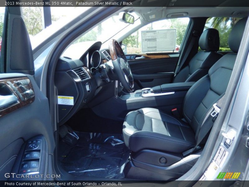 Palladium Silver Metallic / Black 2013 Mercedes-Benz ML 350 4Matic