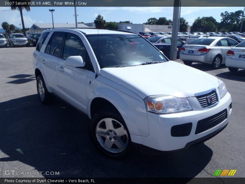 Polar White / Gray 2007 Saturn VUE V6 AWD