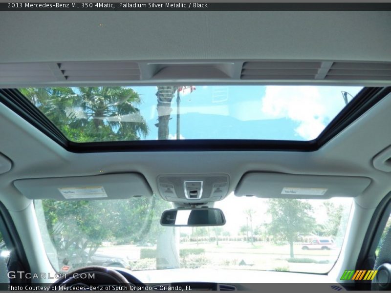 Palladium Silver Metallic / Black 2013 Mercedes-Benz ML 350 4Matic