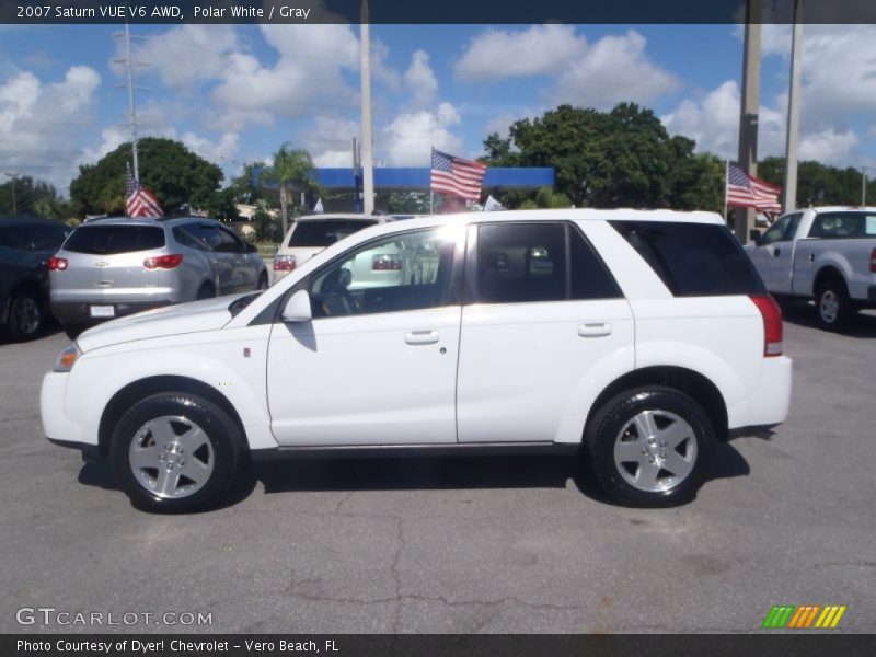Polar White / Gray 2007 Saturn VUE V6 AWD