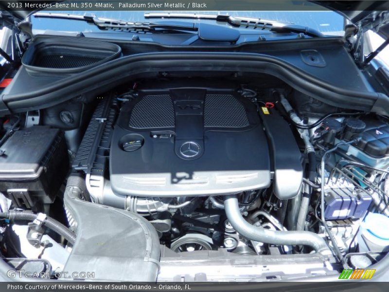 Palladium Silver Metallic / Black 2013 Mercedes-Benz ML 350 4Matic