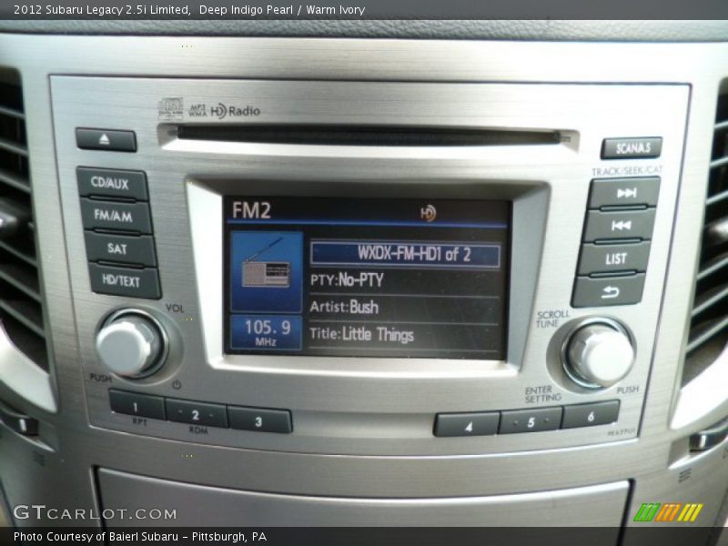 Deep Indigo Pearl / Warm Ivory 2012 Subaru Legacy 2.5i Limited