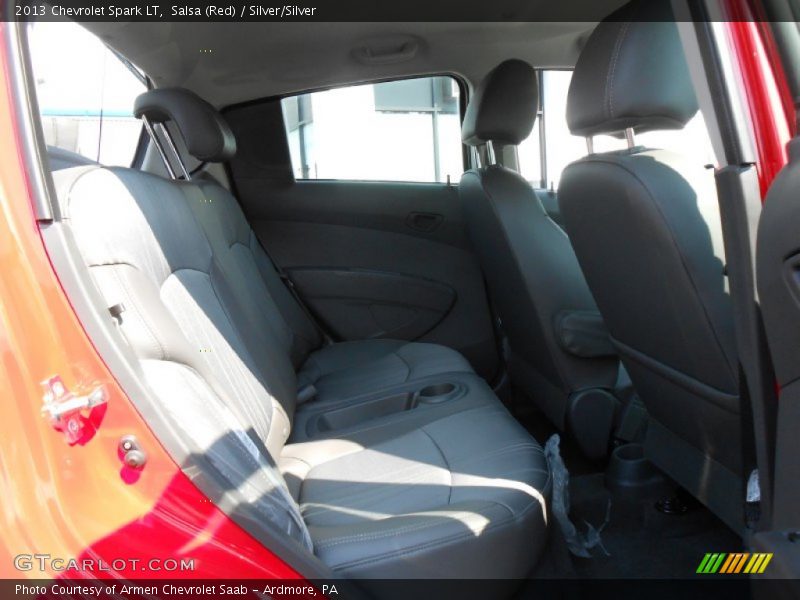 Salsa (Red) / Silver/Silver 2013 Chevrolet Spark LT