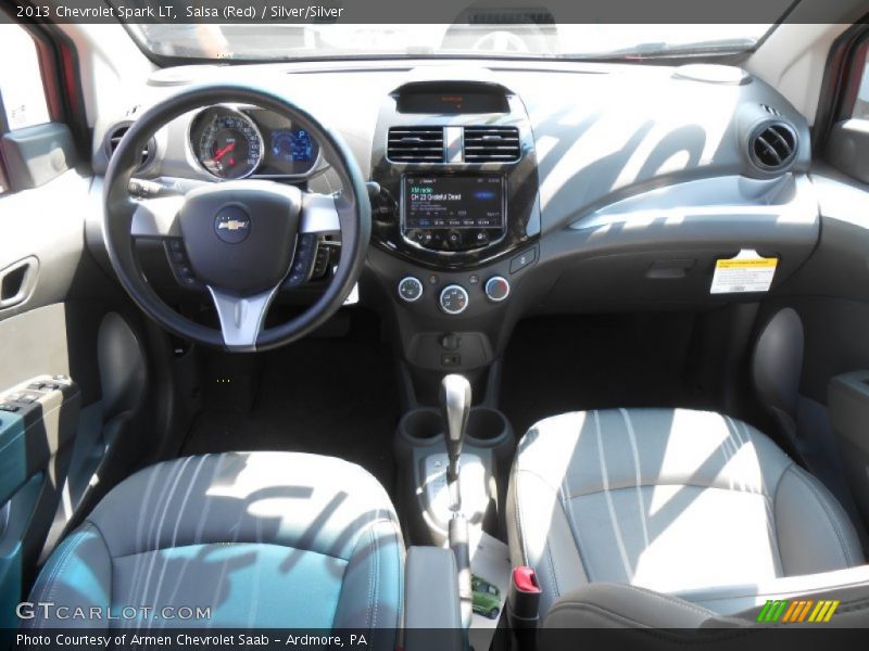 Salsa (Red) / Silver/Silver 2013 Chevrolet Spark LT