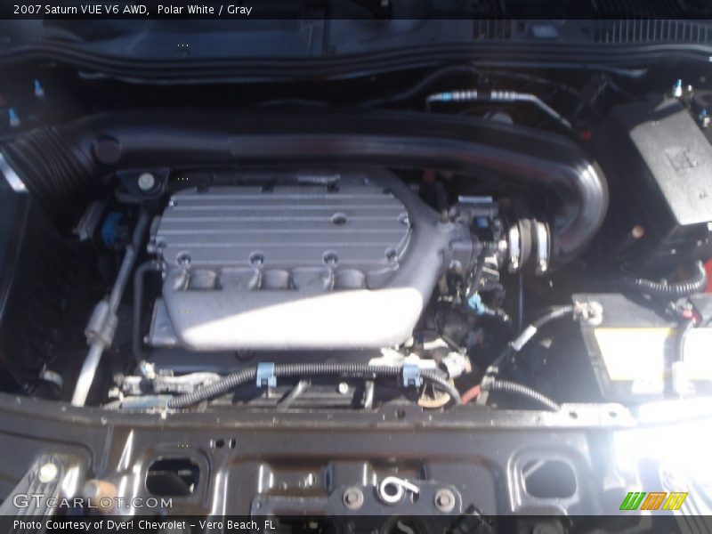 Polar White / Gray 2007 Saturn VUE V6 AWD