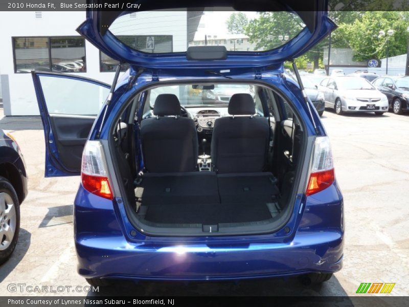 Blue Sensation Pearl / Gray 2010 Honda Fit