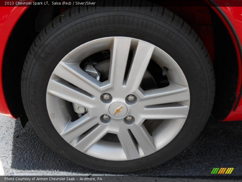 Salsa (Red) / Silver/Silver 2013 Chevrolet Spark LT