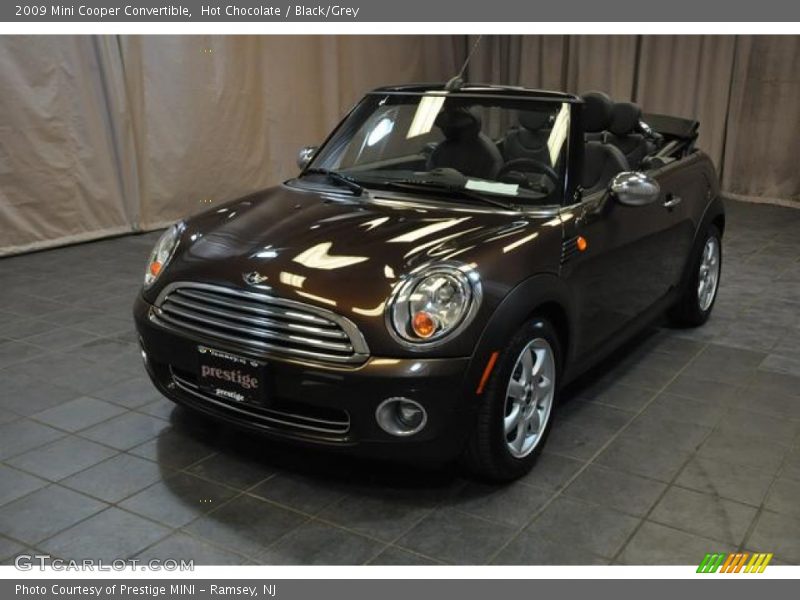 Hot Chocolate / Black/Grey 2009 Mini Cooper Convertible