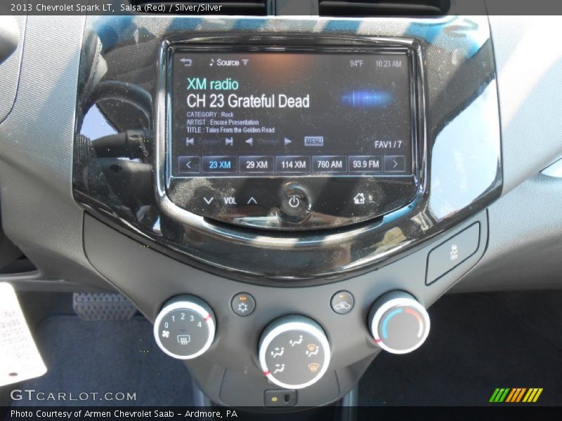 Salsa (Red) / Silver/Silver 2013 Chevrolet Spark LT