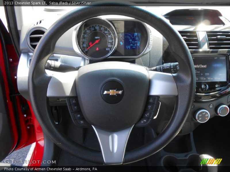 Salsa (Red) / Silver/Silver 2013 Chevrolet Spark LT
