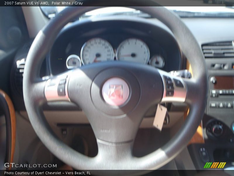 Polar White / Gray 2007 Saturn VUE V6 AWD