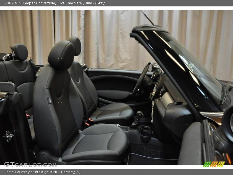 Hot Chocolate / Black/Grey 2009 Mini Cooper Convertible