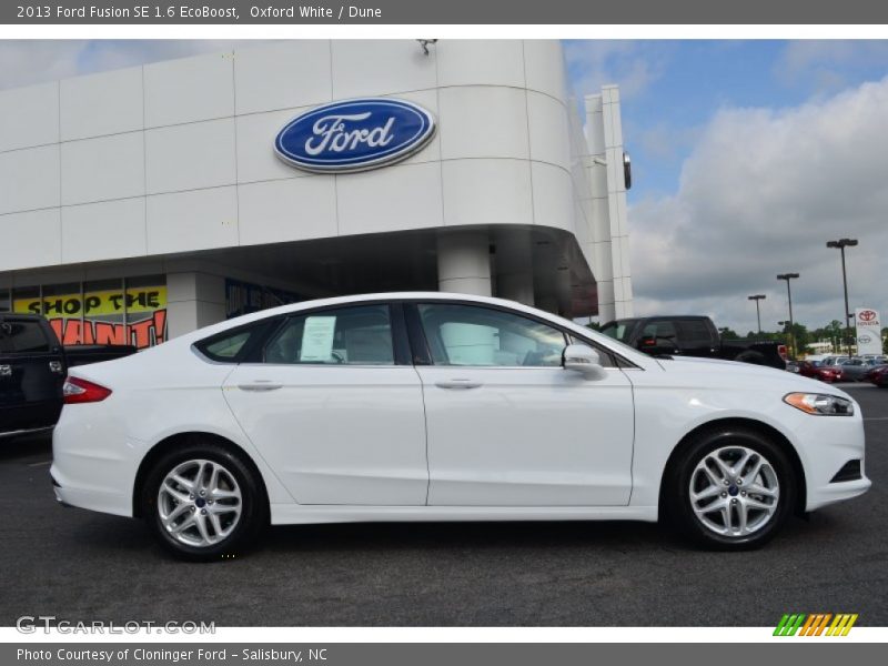 Oxford White / Dune 2013 Ford Fusion SE 1.6 EcoBoost