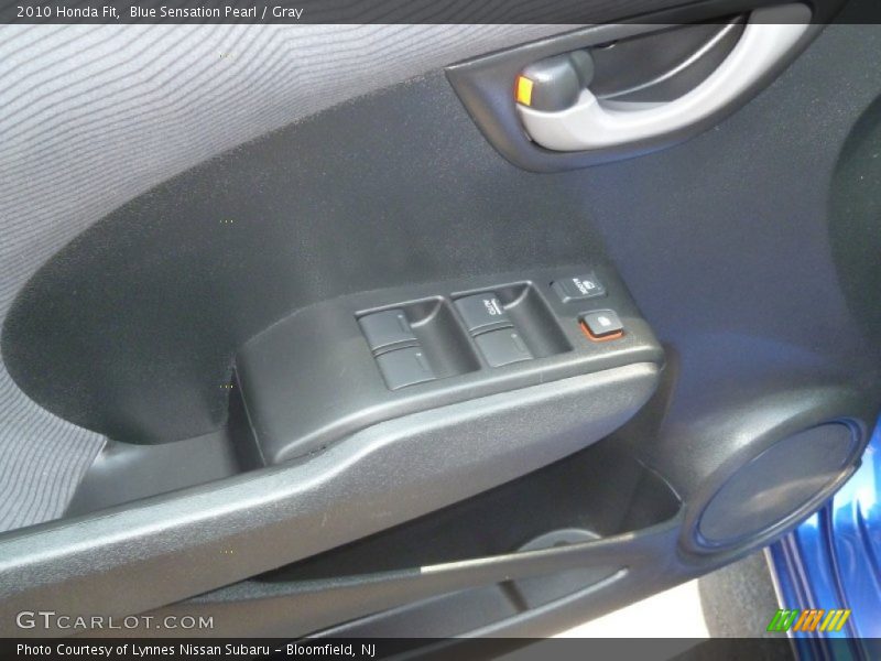 Blue Sensation Pearl / Gray 2010 Honda Fit