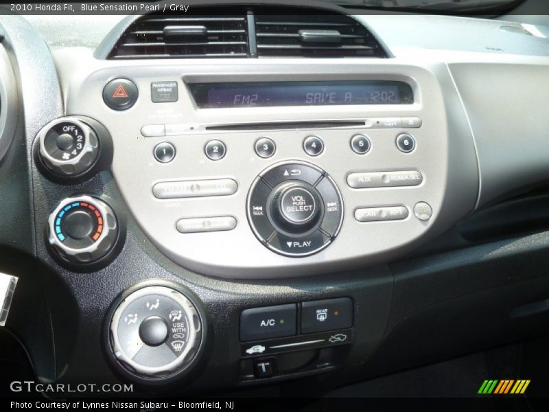 Blue Sensation Pearl / Gray 2010 Honda Fit