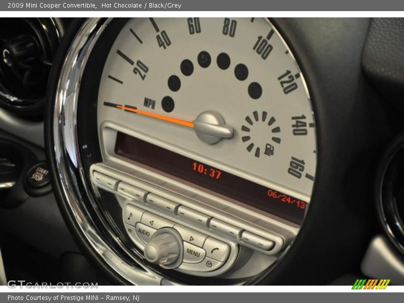 Hot Chocolate / Black/Grey 2009 Mini Cooper Convertible